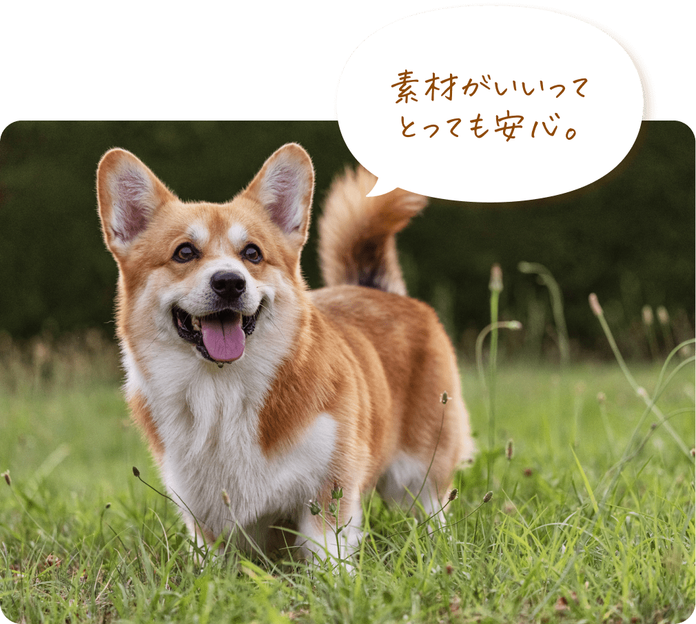 素材がいいって とっても安心。