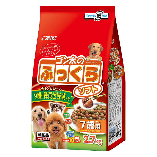 ゴン太のふっくらソフト 9種の緑黄色野菜入り 7歳以上用