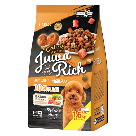じゅわリッチ 黒毛和牛・地鶏入り　10歳以上用