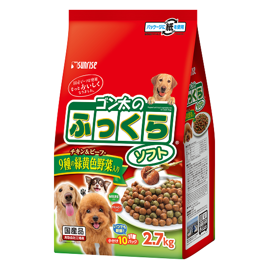 ゴン太のふっくらソフト 9種の緑黄色野菜入り