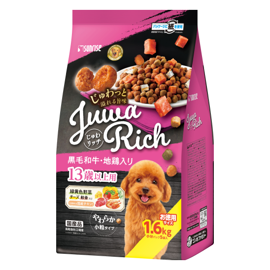 じゅわリッチ 黒毛和牛・地鶏入り　13歳以上用