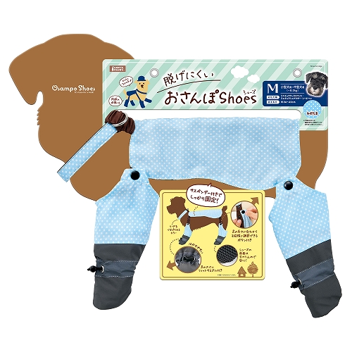 脱げにくいおさんぽシューズ<br>Ｍ　みずたま