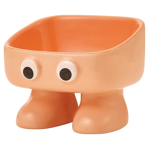 キョロっとボウル陶器製<br>ピンク
