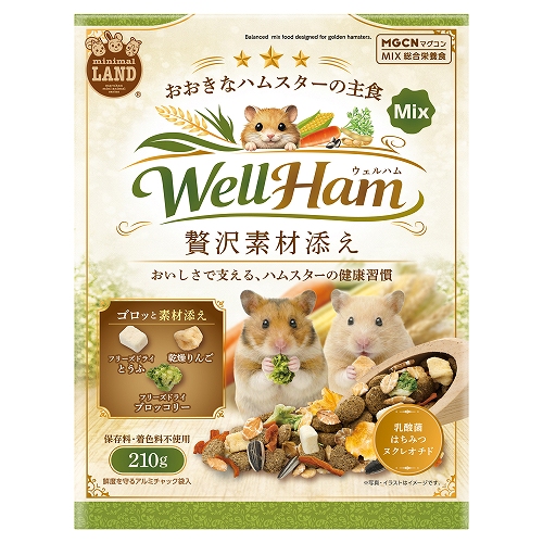 ＷｅｌｌＨａｍ<br>おおきなハムスターの<br>主食ミックス　贅沢素材添え