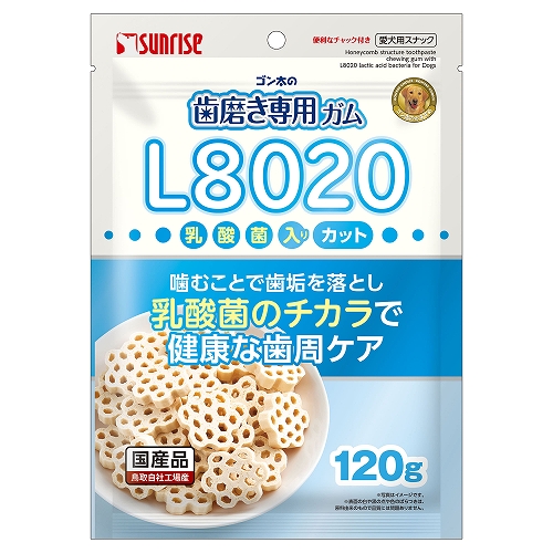 ゴン太の歯磨き専用ガム<br>L8020乳酸菌入り　カット