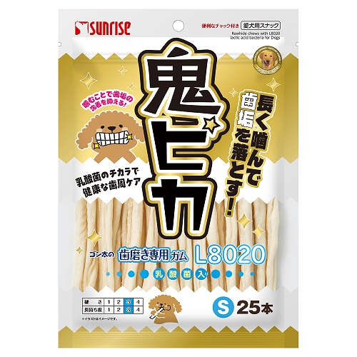 ゴン太の歯磨き専用ガム<br>L8020乳酸菌入り<br>鬼ピカ　Sサイズ