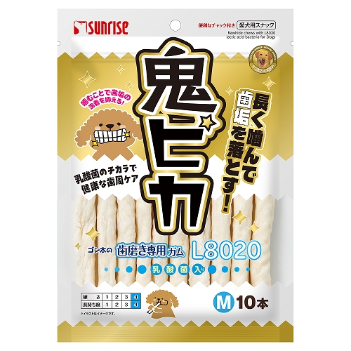 ゴン太の歯磨き専用ガム<br>L8020乳酸菌入り<br>鬼ピカ　Mサイズ